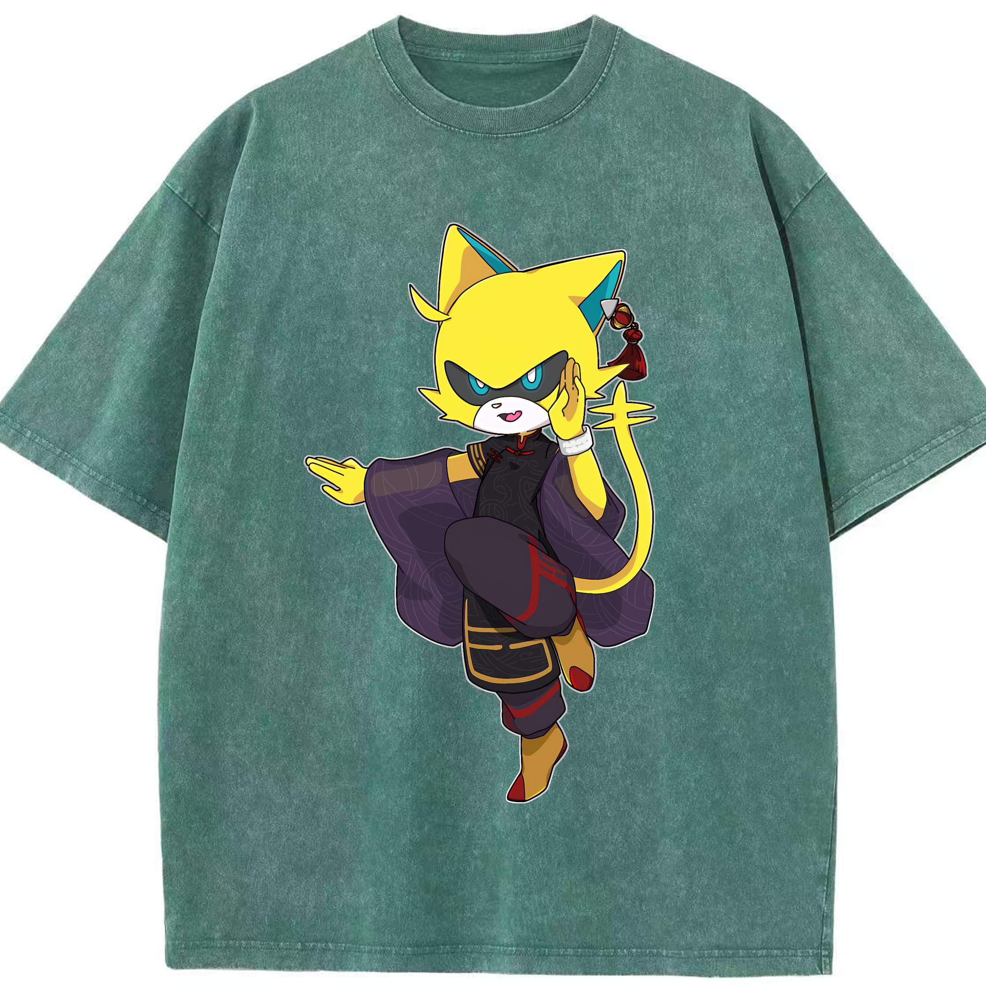 （画像用） 妖怪ウォッチ Yo-kai Watch 綿100% ヴィンテージ風 半袖Tシャツ（フロントプリント）